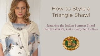 How to Style a Triangle Shawl [upl. by Brina783]