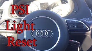 HOW TO RESET TIRE PRESSURE LIGHT IN AN AUDI [upl. by Fernande]