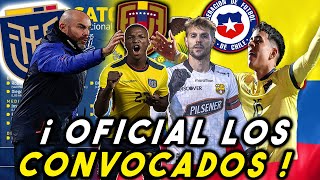 OFICIAL 26 CONVOCADOS DE FELIX SANCHEZ SELECCION ECUADOR VS VENEZUELA Y CHILE 2023 ELIMINATORIAS [upl. by Hgielhsa351]