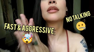 Fast amp Aggressive ASMR Hand Sounds No Talking 🙅‍♀️  Background Sounds for Focus  Study  Sleep [upl. by Hama]