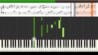 Grieg Arietta Op 12 No 1 Piano Tutorial Synthesia Sheet Music  midi [upl. by Akinehs832]