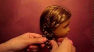 How to do a Cute Hairstyle on Your AG doll [upl. by Bili]