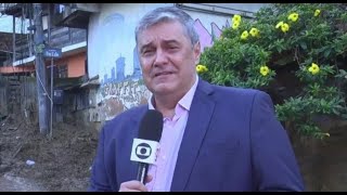 Flávio Fachel chora ao vivo no Bom Dia Rio por tragédia em Petrópolis Muito difícil [upl. by Reba]