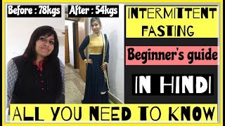 Intermittent fasting beginners guide for weight loss in Hindi  IF for weightloss Azra Khan Fitness [upl. by Ettener]