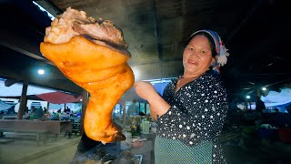 Ultimate Northwest Vietnam Market Food  GIANT PORK LEG  Traditional Hmong Dishes  SAPA TV [upl. by Berky]