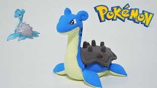 Making Lapras WaterIce Pokémon in Clay [upl. by Sawyor144]