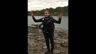 The first scuba dive in the 7mm Truli Wetsuits prototype in Canada [upl. by Terrej729]