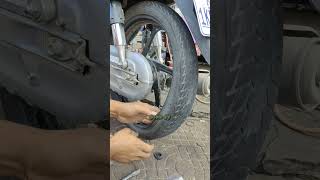 Remove tires 7010017 shorts motorcycle howto diy [upl. by Annayk]