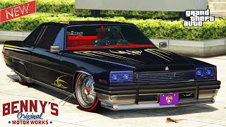 Albany Manana BENNYS Review amp Best Customization NEW DLC GTA 5 Online  Lowrider  Hydraulics [upl. by Notsehc]