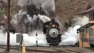 Southern Pacific 18 suffers shattered piston on the Durango and Silverton [upl. by Yehtomit]