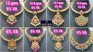 Only 6 VA amp 0 Making  12 gms Kante Necklace  Mukunda Jewellery  Low Wastage [upl. by Anij]