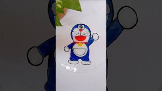 Doraemon Glass Painting 🎨 doraemon glasspainting easypainting acrylicpainting cartoon [upl. by Nnednarb]