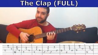 Tutorial The Clap Yes  S Howe  Guitar Lesson w TAB [upl. by Guthrey]