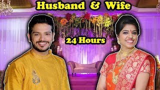 Living Like HUSBAND amp WIFE For 24 Hours Challenge  Hungry Birds [upl. by Yeldah]