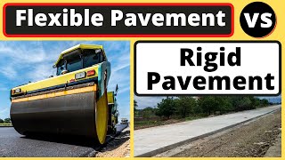 Types of Pavements  Flexible Pavement  Rigid Pavement  Flexible pavement and Rigid pavement [upl. by Ahtera]