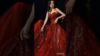 Beautiful red gown lehenga fashion fashiontrends [upl. by Mick]