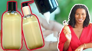 How To Make HAIR CONDITIONER  RINSE OUT and LEAVE IN Recipes [upl. by Nnylav]