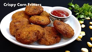 Corn fritters recipe oats and corn pakora corn vada corn pakora recipesnackrecipe cornfritters [upl. by Nissa]