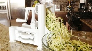 How to Use a Spiralizer  GetFitWithLeyla [upl. by Lonne400]