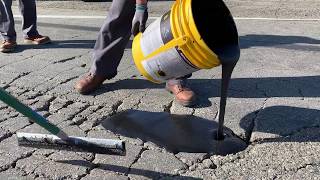 FastPatch Asphalt Alligatoring Crack Repair ACR Kit Demonstration [upl. by Wolfgang]