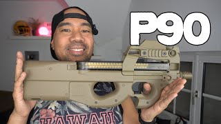 Cybergun P90 Airsoft Review und Unboxing [upl. by Airdnas827]