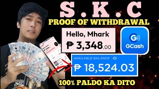 SKC 3300 PESOS PROOF OF WITHDRAWAL GRABE SOBRANG BILIS PASOK AGAD  SKC UPDATE AT TRICKS [upl. by Philomena]