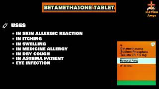 Betamethasone Tablet  Betnesole Tablet UsesSide Effects Dose amp Precuations In Hindi [upl. by Zetnom]