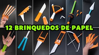 12 increíbles JUGUETES de papel que puedes hacer en casa [upl. by Lamrert201]