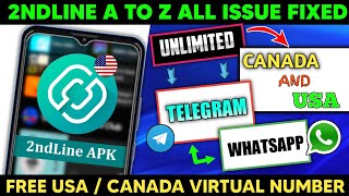 2ndline all signup problem solution 2022 2ndline canada area code not working problem solved [upl. by Fayth980]