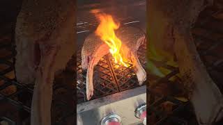 Hungry Wheres the Beef Tomahawk Steaks on the Grill food hungry grill cooking lunch video [upl. by Milty]