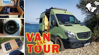 DIY Campervan ┃ XXL Roomtour ┃ Mercedes Sprinter Selbstausbau [upl. by Trellas543]