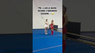 Guilty 😂 acrobat cheer acro acrobatics gym trending training shorts funny meme halloween [upl. by Ellehcim]