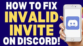 How To Fix Invalid Invite On Discord 2024  How To Always Tutorials [upl. by Mira248]