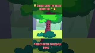 Stop the Fire🔥 Firefighter Rescue Song 🚒🎶Nursery Rhymes for Kids 😻 PURR PURR [upl. by Olen37]