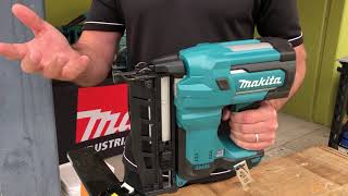 MAKITA DBN600ZJ Finishing Nailer DEMO  BT HQ [upl. by Alikat]