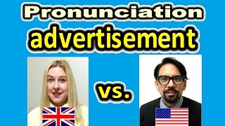 How to Pronounce ADVERTISEMENT in British and American English  ForB English Lesson [upl. by Marijo]