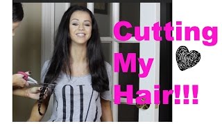 Cutting My hair for Locks of Love Addicted2TooFaced [upl. by Adelaida]