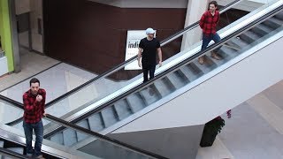 TWIN TELEPORTATION ESCALATOR PRANK [upl. by Amena]