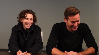 Armie Hammer amp Timothée Chalamet cute moments Part 1 [upl. by Ahsenhoj659]