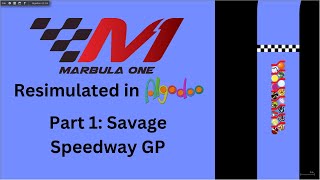 Resimulating the 1st Season of Marbula One in Algodoo Part 1  Savage Speedway GP [upl. by Haggai]