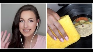 ASMR Tingly Record Cleaning  Softly Spoken [upl. by Cornela]