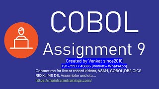 COBOL Assignment 9  Emp salary calculation based on rating [upl. by Atekihs]