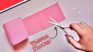 How to Make Lavender Flower From Tissue Paper  Easy DIY Crafts [upl. by Rimat]