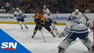 Danton Heinen Splits Leafs Defenders And Dirty Dangles In Tight [upl. by Krantz]