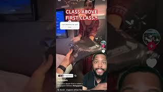 Class above first class subscribe funny reaction airplane viralvideo viralshort [upl. by Sefton776]