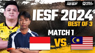 INDONESIA vs MALAYSIA  MATCH 1  GROUP STAGE  IESF ASIA REGIONAL QUALIFIERS 2024 [upl. by Hansen379]