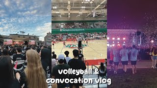 washu volleyball amp convocation vlog [upl. by Platto117]