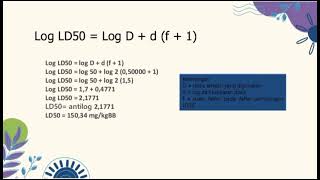 Cara Perhitungan nilai LD50 dengan metode thomson amp weil dan analisa probit pada uji toksisitas akut [upl. by Buskus]