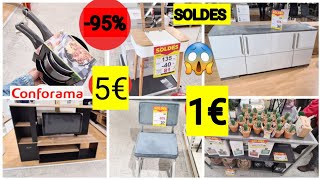 CONFORAMA😱😱95 SOLDES⚠️⚠️💢PETITS PRIX 310122 CONFORAMA SOLDES BONPLAN FOLIES decoration [upl. by Ssepmet181]