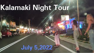 Kalamaki Night Tour  July 52022  11pm  in 4K [upl. by Busey]